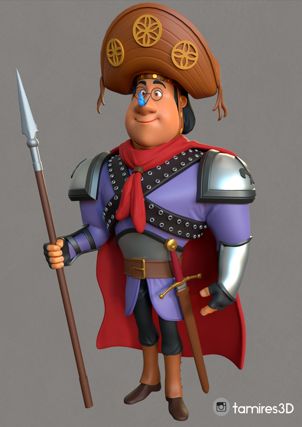 Arte dos alunos - Lampião medieval